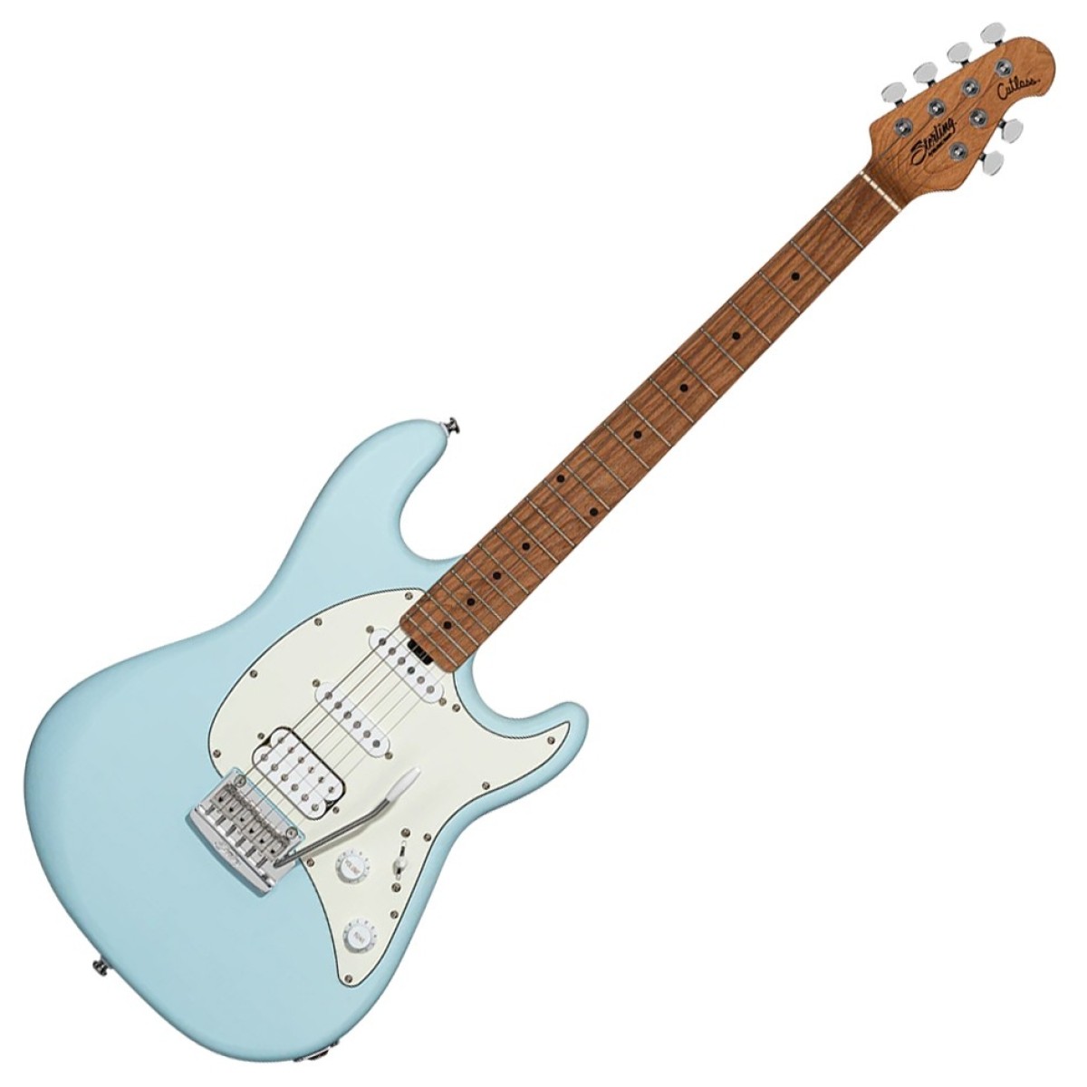 Sterling by Music Man Sterling Cutlass CT50HSS Daphne Blue Satin