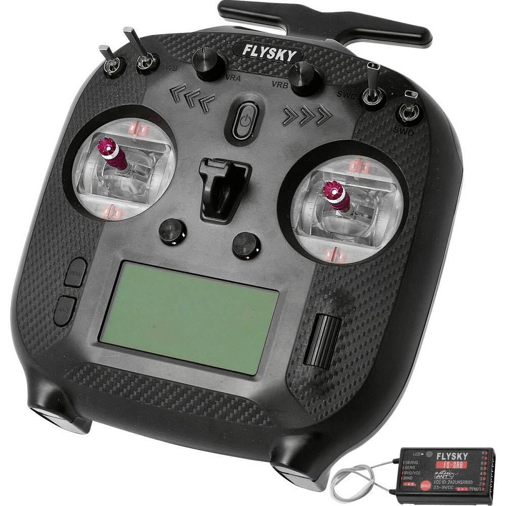 FS-ST8 RC handzender 2,4 GHz Aantal kanalen: 10 Incl. ontvanger