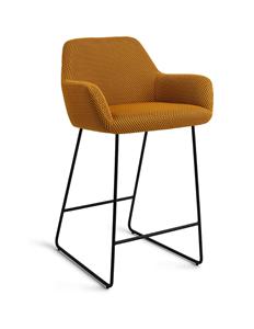 Jesper Home Barkruk Hiroo Slide Black - Groovy Garam (zithoogte 67cm)