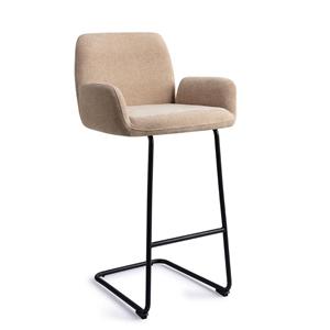 Jesper Home Barkruk Misaki Arch Black - Funky Fudge (zithoogte 76cm)