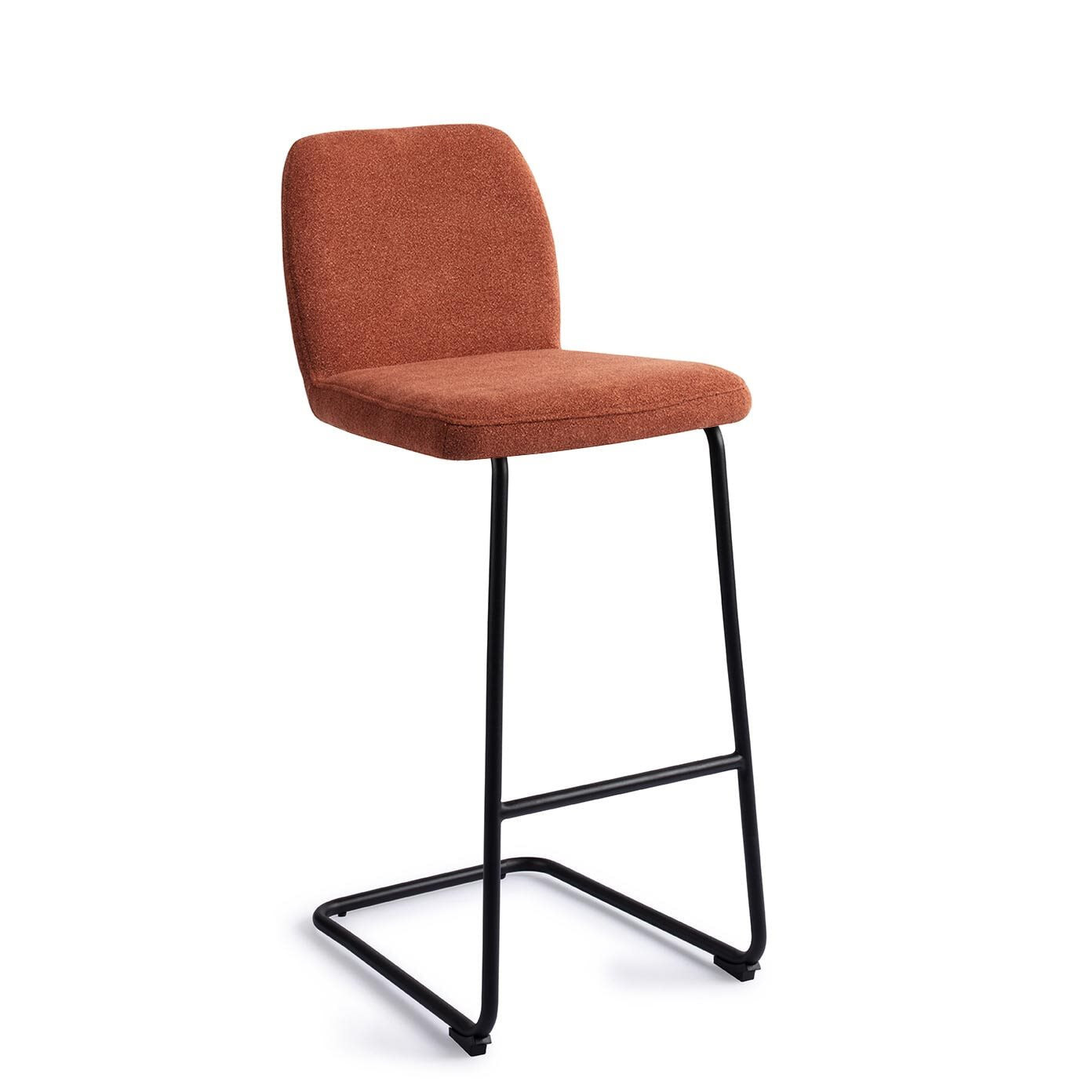 Jesper Home Barkruk Ikata Arch Black - Cosy Copper (zithoogte 75cm)