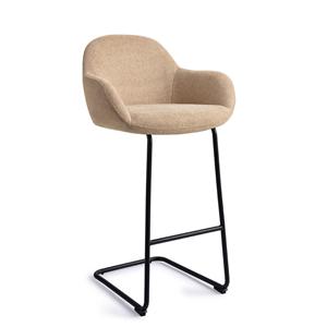 Jesper Home Barkruk Kushi Arch Black - Desert Dunes (zithoogte 78cm)