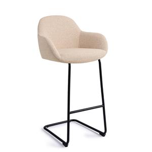 Jesper Home Barkruk Kushi Arch Black - Trouty Tinge (zithoogte 78cm)