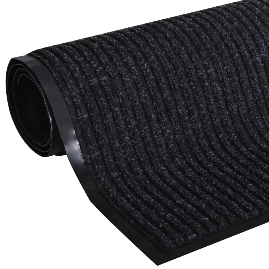 vidaXL Deurmat PVC 150 x 90 cm (zwart)