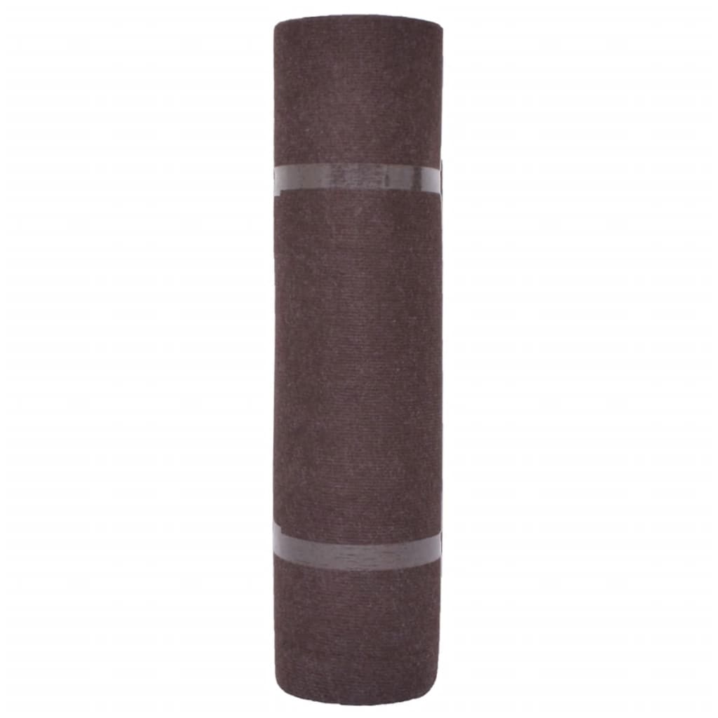 vidaXL Tapijt 1,2x10 m ribstof bruin