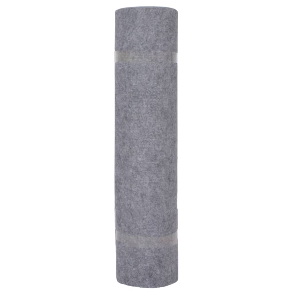 vidaXL Tapijt 1,2x10 m ribstof grijs