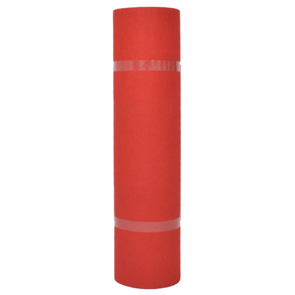 vidaXL Tapijt effen 1,2x12 m rood