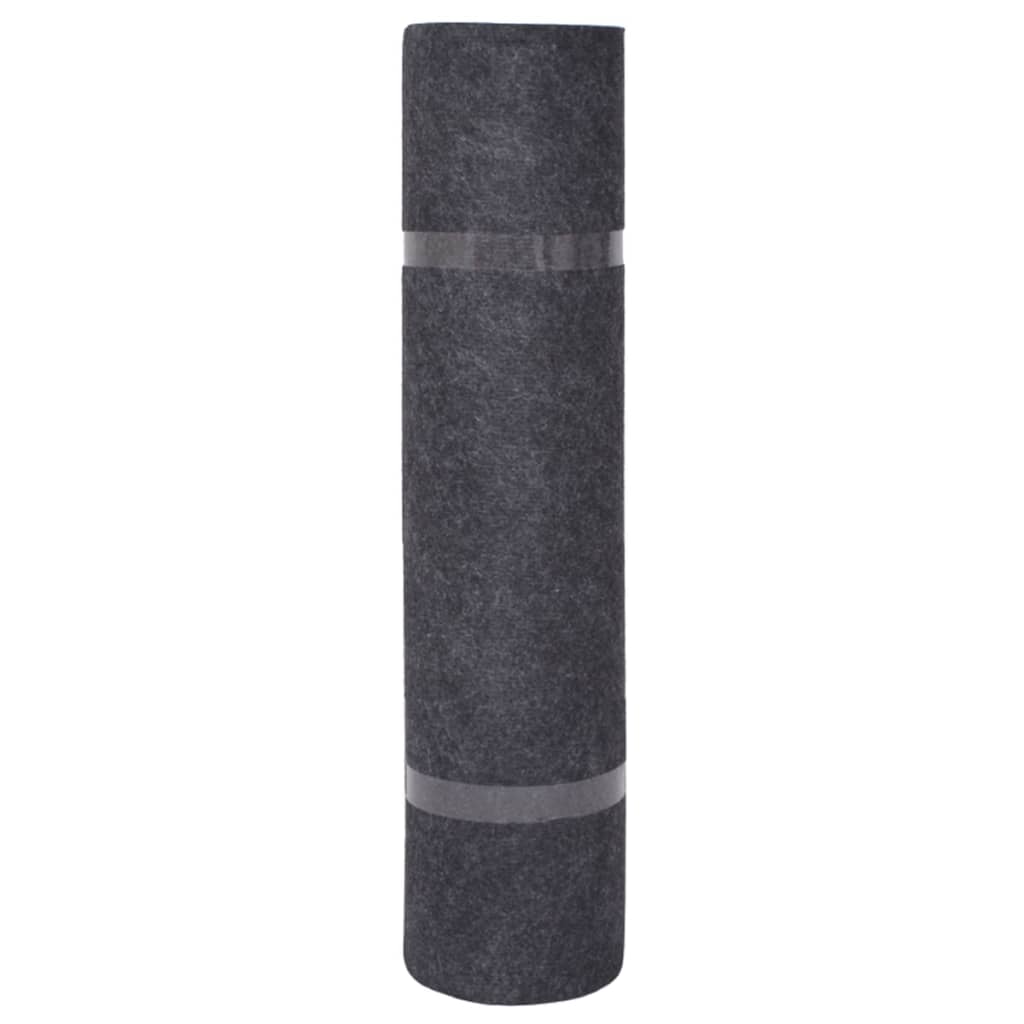 vidaXL Tapijt 1,2x20 m ribstof antracietkleurig