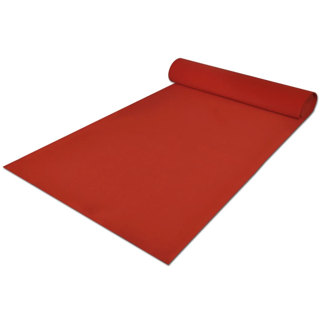 vidaXL Rood tapijt 1 x 20 m extra zwaar 400 g/m2