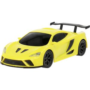 MODSTER 1:40 RC auto Racewagen, Sportwagen  Mini Racer Thunder V1 Gelb 1/40 Geel 4WD RTR 2,4 GHz Incl. accu en laadkabel, Met lichteffect