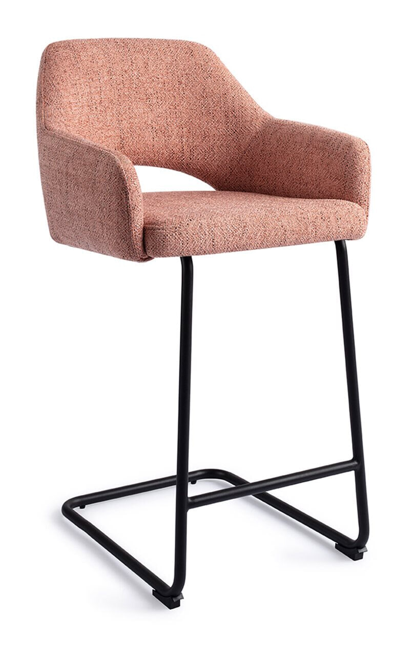 Jesper Home Barkruk Yanai Arch Black - Pink Punch (zithoogte 66cm)
