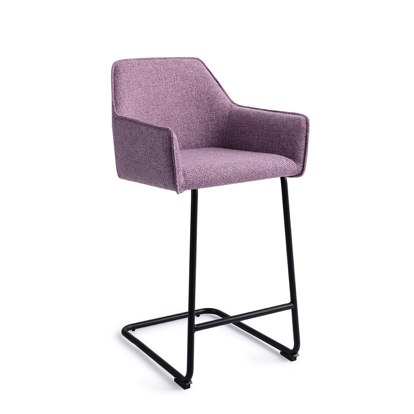 Jesper Home Barkruk Hofu Arch Black - Violet Daisy (zithoogte 66cm)