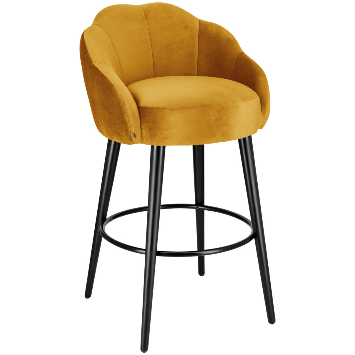 Vega Barstoel Malea fluweel; 57x53x99 cm (BxDxH); goud