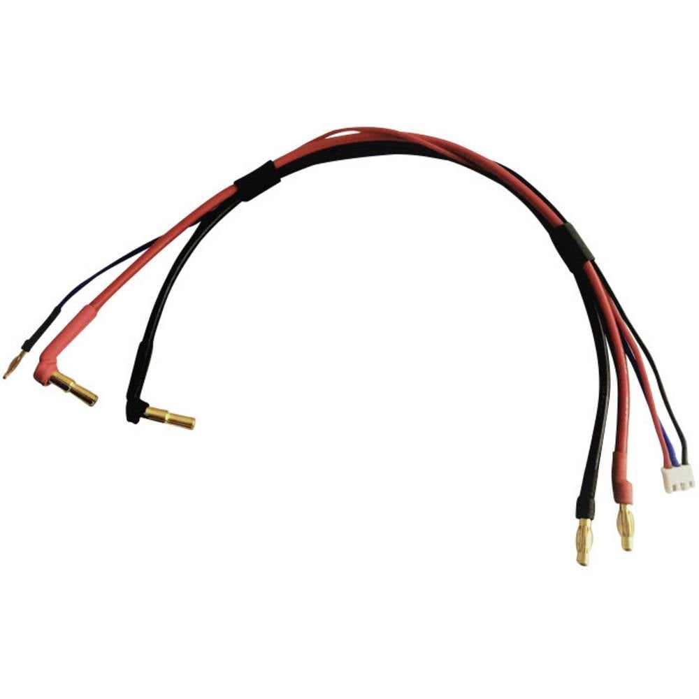XCeed Laadkabel [2x Vergulde 4mm-contactstekker - 2x Vergulde 4mm-contactstekker, Vergulde 5mm-contactstekker] 30.00 cm Zeer flexibel XCD-107264