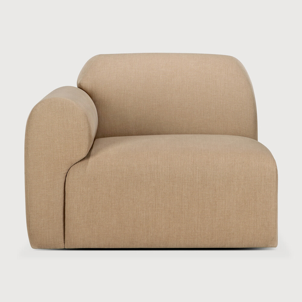 Ethnicraft Modulaire Bank Bulky Hoek Arm Rechts - Light Sepia