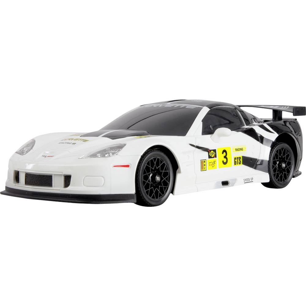 Amewi 1:18 RC auto Elektro Drift Corvette C6.R Drift Car Wit Brushed 4WD RTF 2,4 GHz Incl. accu en laadkabel, Voordeelset