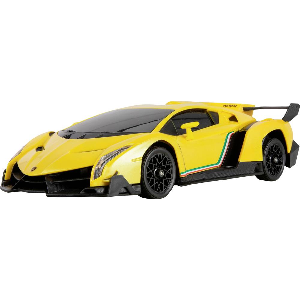 Amewi 1:18 RC auto Elektro Drift Veneno Drift Car Geel Brushed 4WD RTR 2,4 GHz Incl. accu en laadkabel, Voordeelset
