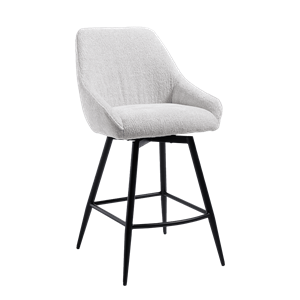 Tower Living Draaibare Barkruk Trino - Wit