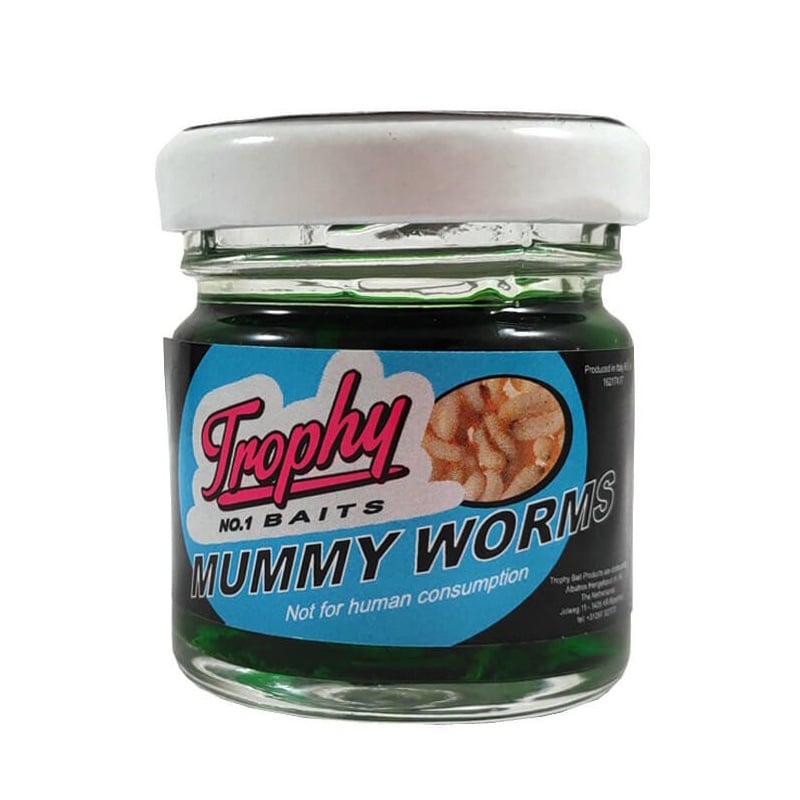 Mummy Worms geconserveerde wasmotten - verkrijgbaar in White, Yellow, Red, Green en Orange (25 stuks) Green 25 Stuks