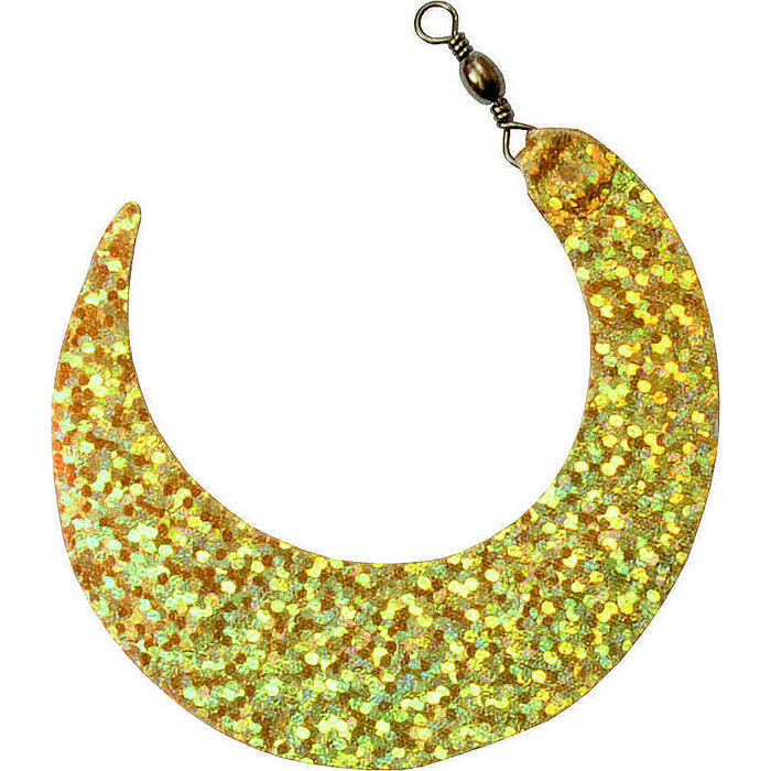 Wiggle Tail Gold Holo – Wiggle Tail met wartel voor kunstaas en streamers XL