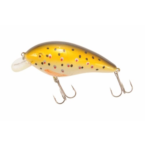 Predox Little Joe plug 6,2 cm - drijvende kunstaasplug met realistische actie en kleuren Brown Trout