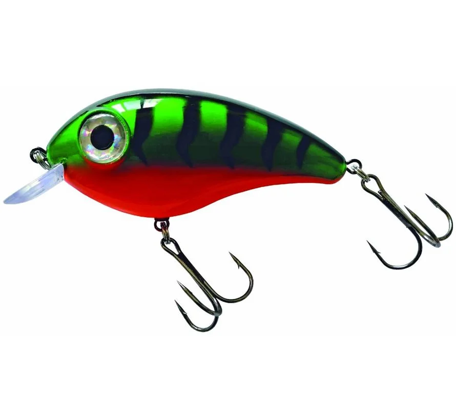 Predox Big Eye Joe 11,5CM – Drijvende plug met agressieve ratel voor snoek en baars Green Perch