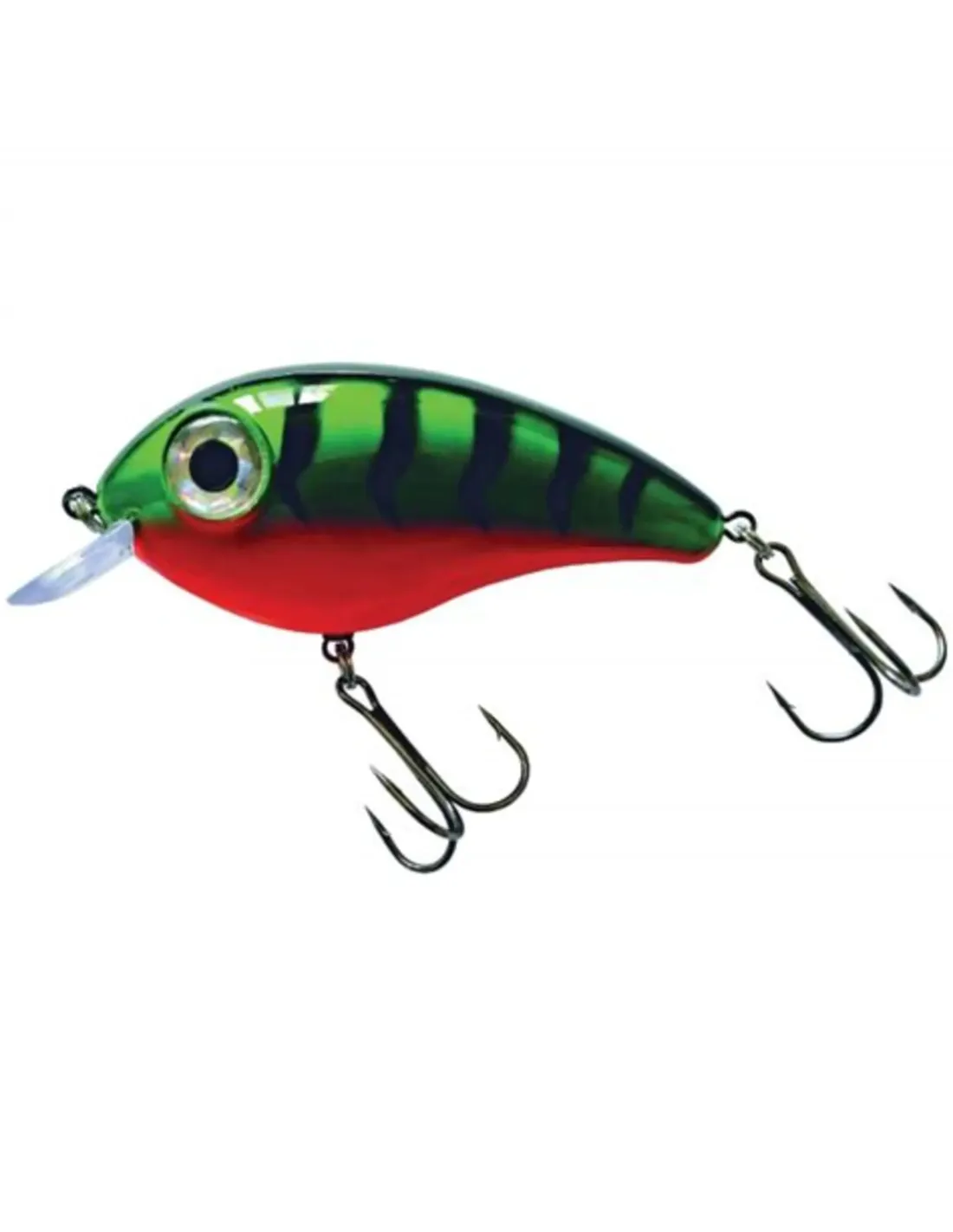 Predox Big Eye Joe Plug 11,5 cm – Drijvende plug met ratelgeluid voor snoek en snoekbaars Green Perch