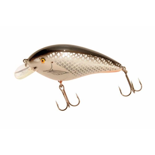 Predox Big Joe 9CM - drijvend kunstaas met ratel en natuurlijke zwemactie White Shiner