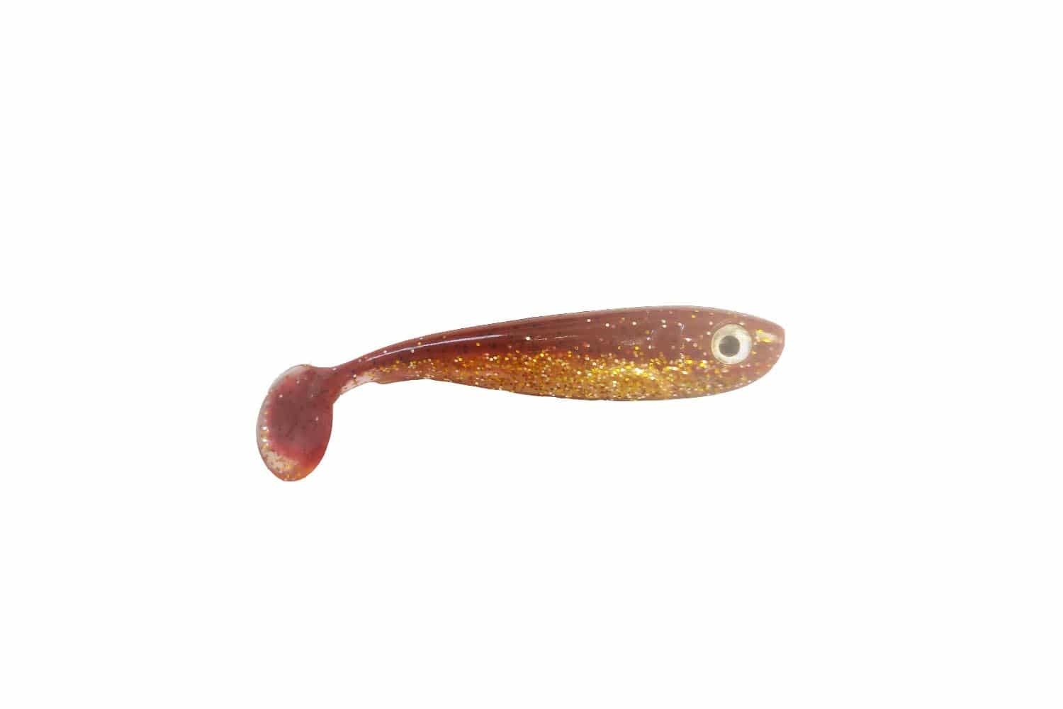 Predox Willy Wonker Shad 5 cm – Actieve en duurzame roofvis shad in diverse kleuren Brown Goby