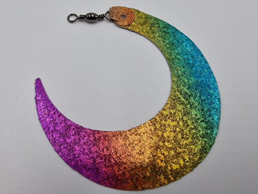 Predox Wiggle Tail Multicolor Holo – Wiggle Tail met wartel voor kunstaas en streamers L