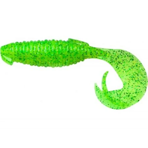 Keitech Flapper Grub 4 (10 cm) Softbait - 8 stuks Lime Chartreuse 424S