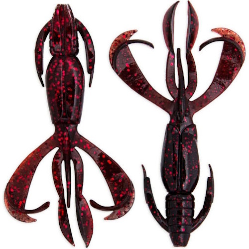 Keitech Crazy Flapper 2.8 (7 cm) Softbait - 8 stuks Black Cherry 411T