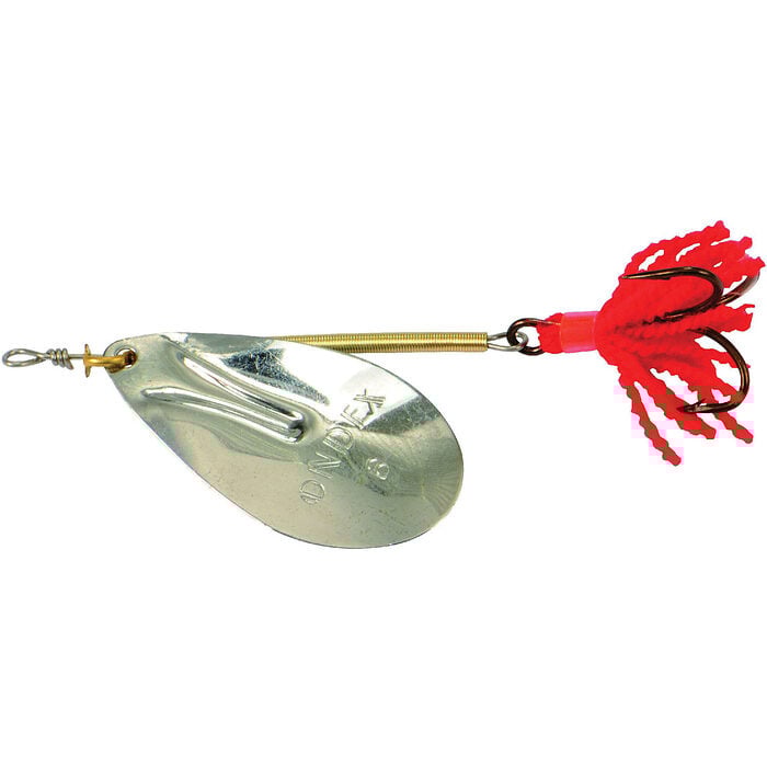 Ondex Spinner Silver – onverzwaarde spinner met zilverkleurig blad Maat 3 / 3,5 gram