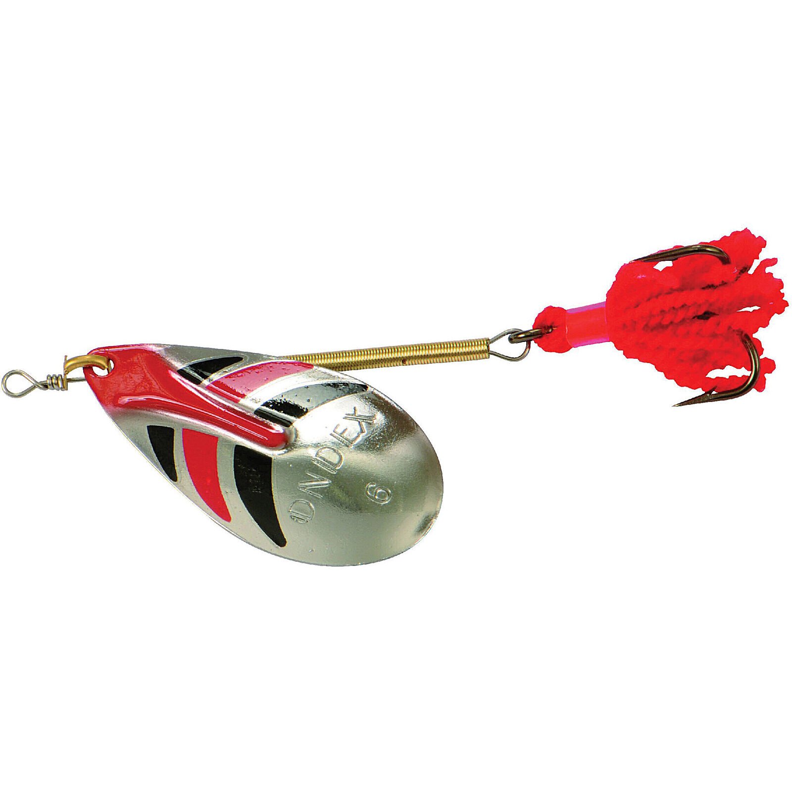 Ondex Spinner Silver/Décoré – onverzwaarde spinner met decorblad Maat 5 / 7,5 gram