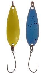Predox Spoon Teaser 2.4GR/H6 – Ultralichte forellepel met levendige actie en enkele haak Light Blue/Yellow