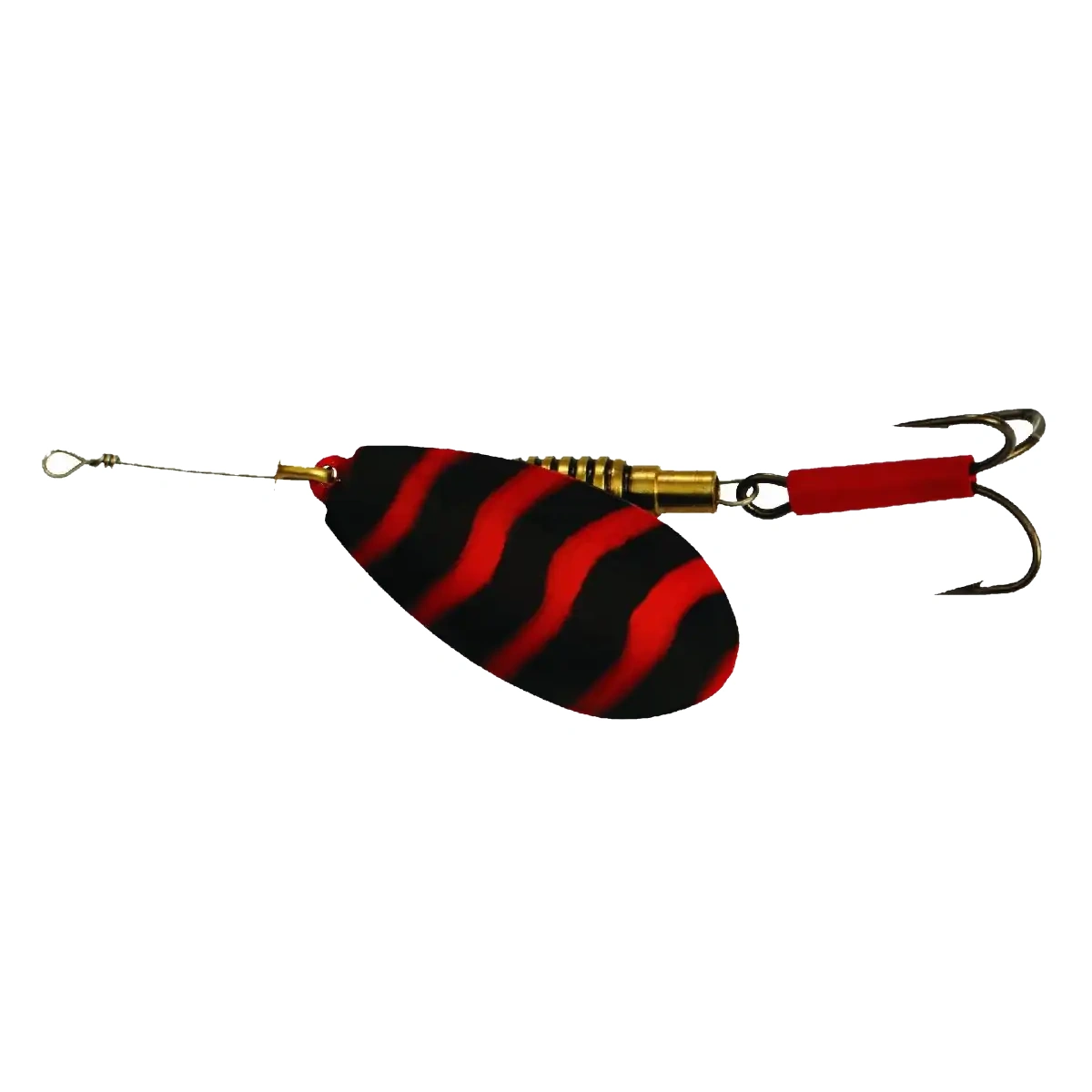 Veltic Spinner Orange/Black – verzwaarde spinner Maat 1 / 2,0 gram