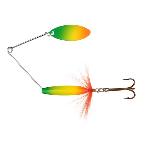 Predox Spintexx Mini Will 11,5 g - compacte spinnerbait met willowblad voor roofvissen Fire Tiger
