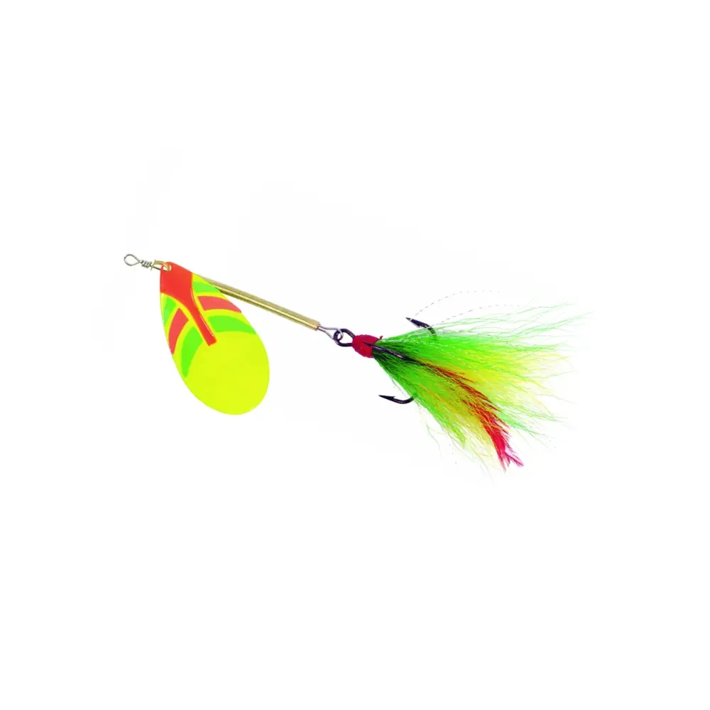 Ondex Buck Spinner maat 4 – 5,5 gram met enkel blad Fire Tiger