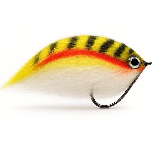 Weedless Pike Fly - weedless streamer met offsethaak 5/0 voor roofvissen Rainbow Trout