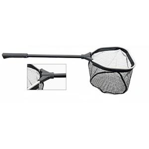 ALBATROS Aasvis Vijverschepnet Rubber 25x25 cm - visvriendelijk rubber net met 85 cm steel