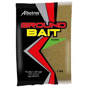 ALBATROS Groundbait Feeder 1KG - kant-en-klaar lokvoer voor witvis en brasem met optimale kleefkracht