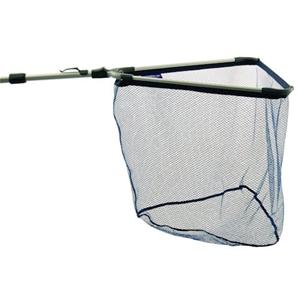 Predox Rubber landingnet 70x70x60 cm - sterk en inklapbaar schepnet met rubber coating en 230 cm steel