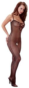 Catsuit mit seitlichem Lochmuster