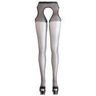 Cottelli Collection Zwarte Panty met Open Kruis