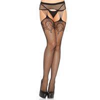 Leg Avenue - Visnet Stockings Met Garterbelt