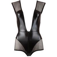 Cotelli Collection Zwarte sexy wetlook body
