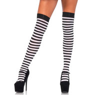 legavenue Vrouwelijke gestreepte nylon autofixerende panty's Leg Avenue