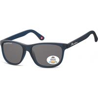 Zonnebril Montana mat blauw met smoke polarized glas