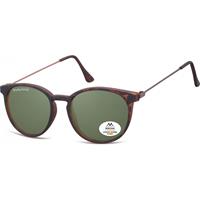 Montana Zonnebril MP33 D Bruin Turtle Rubbertouch G15 Groen Gepolariseerd