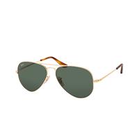 Ray-Ban Zonnebril Aviator Metal II RB3689 914731 Goudgroen | Sunglasses